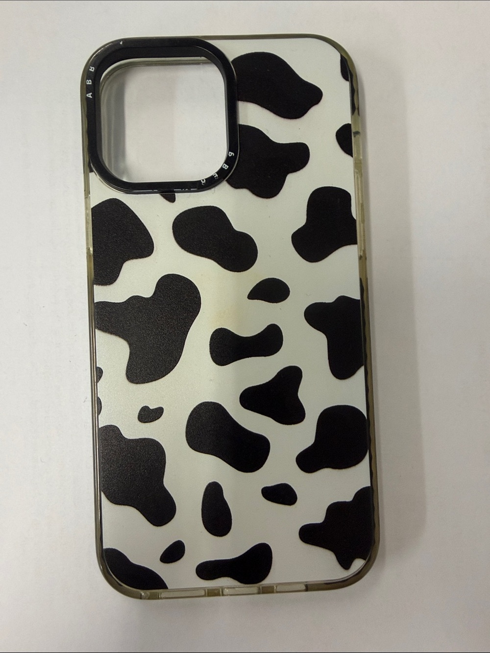 Black & White Cow Print Phone Case - Unbranded